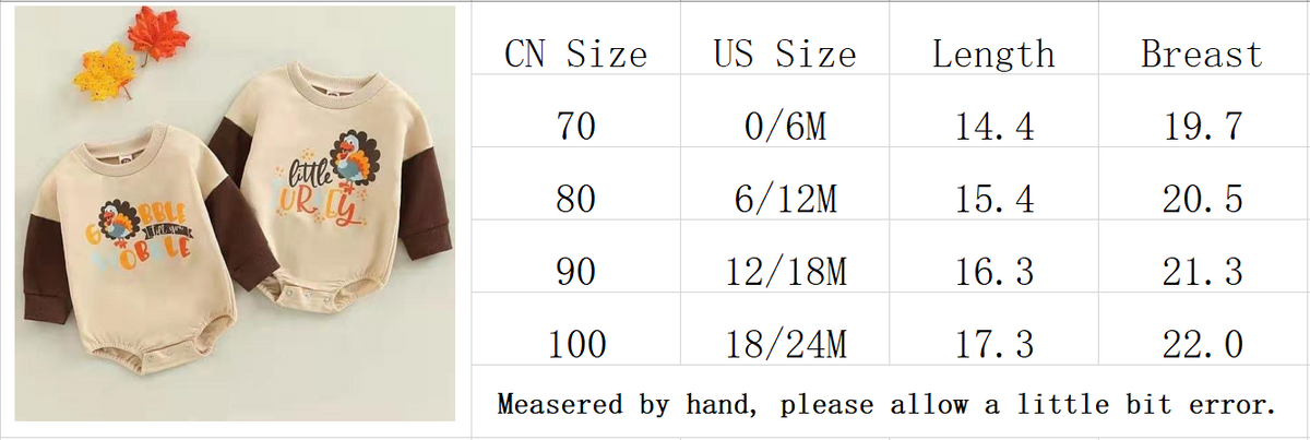 Thanksgiving Baby Romper