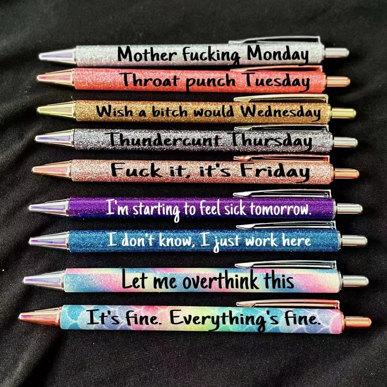 Naughty Glitter Pens